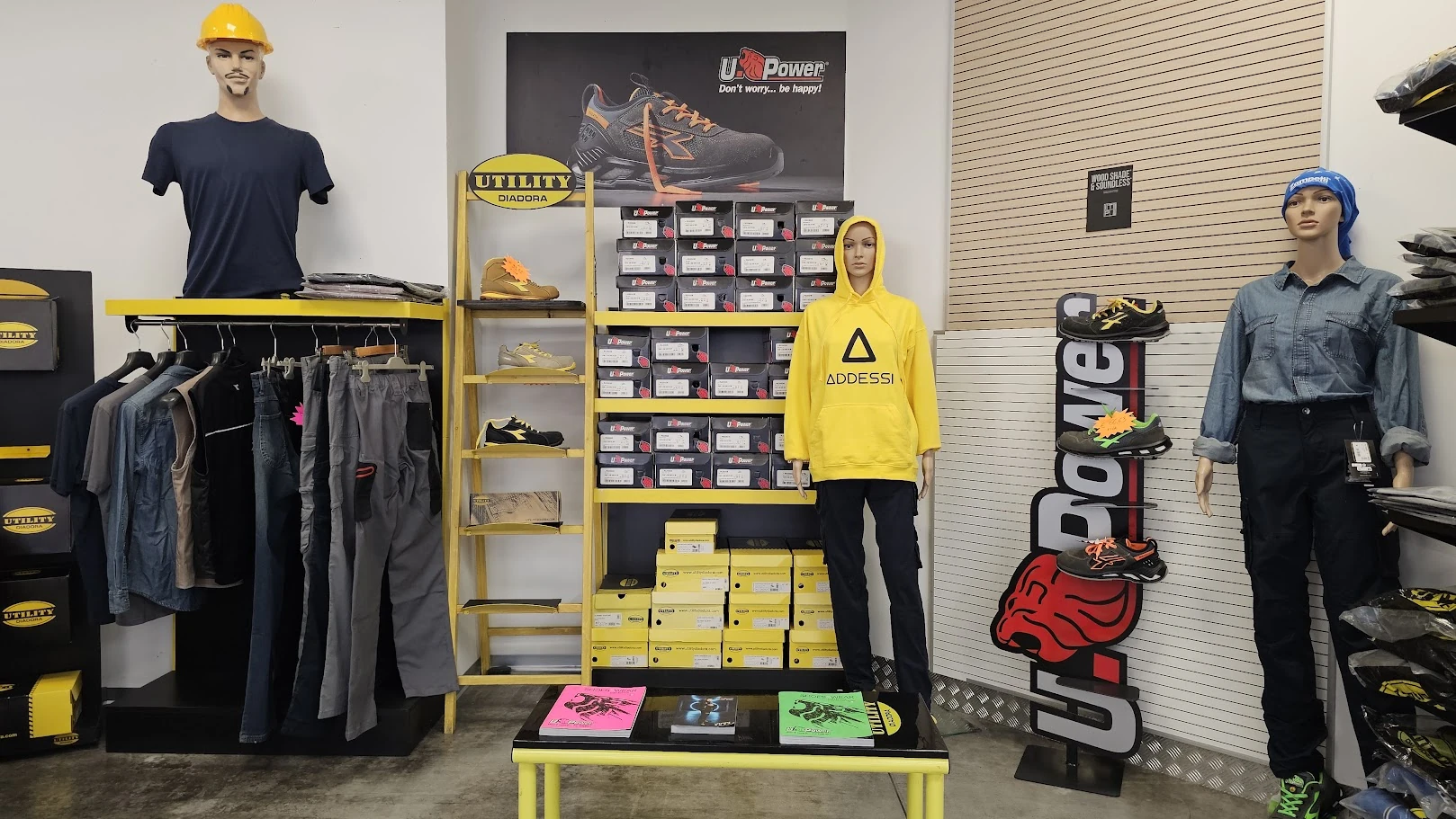 Reparto abbigliamento da lavoro Diadora e U-Power Abbigliamento da lavoro Diadora e U-Power